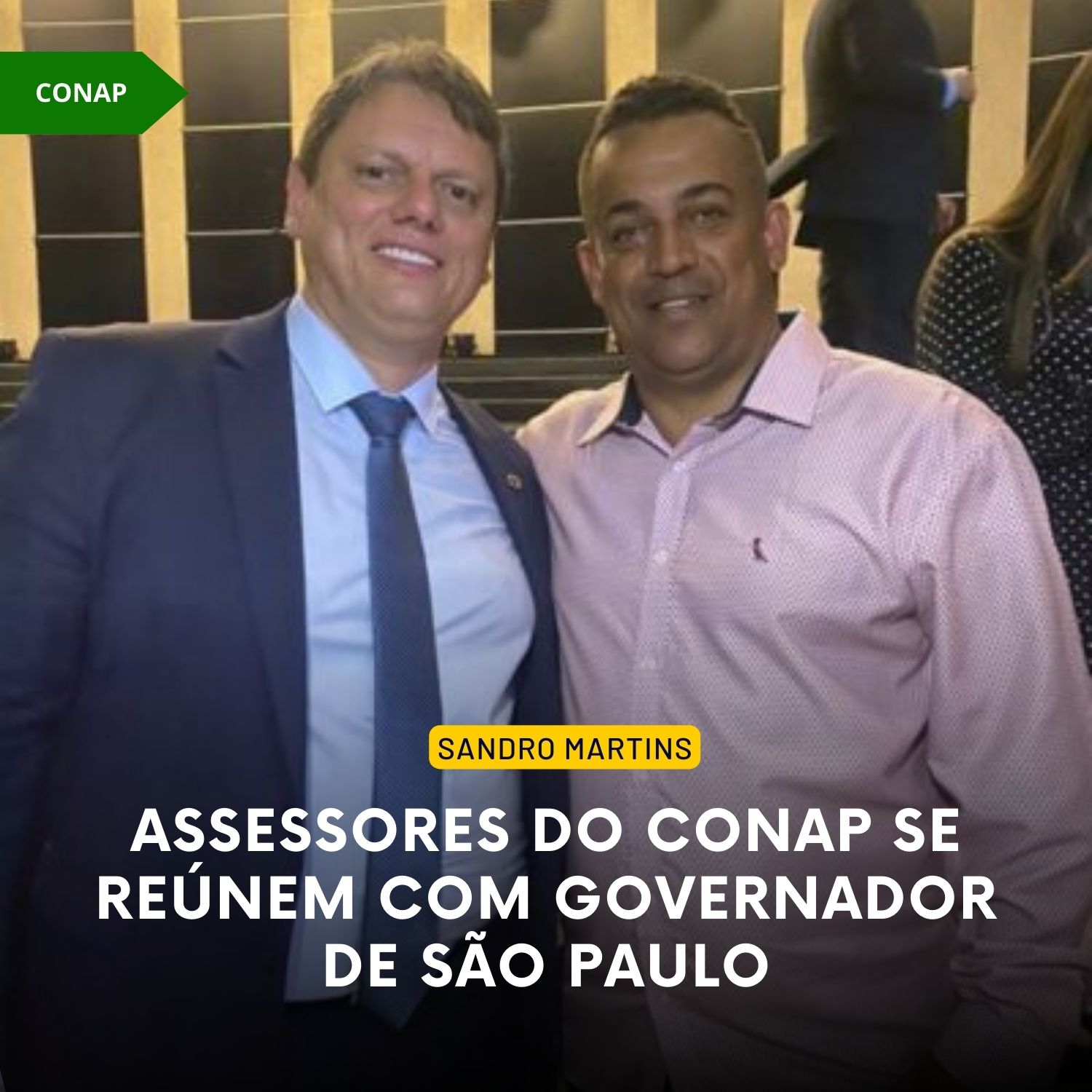 Assessores do CONAP se reúnem com Governador de São Paulo